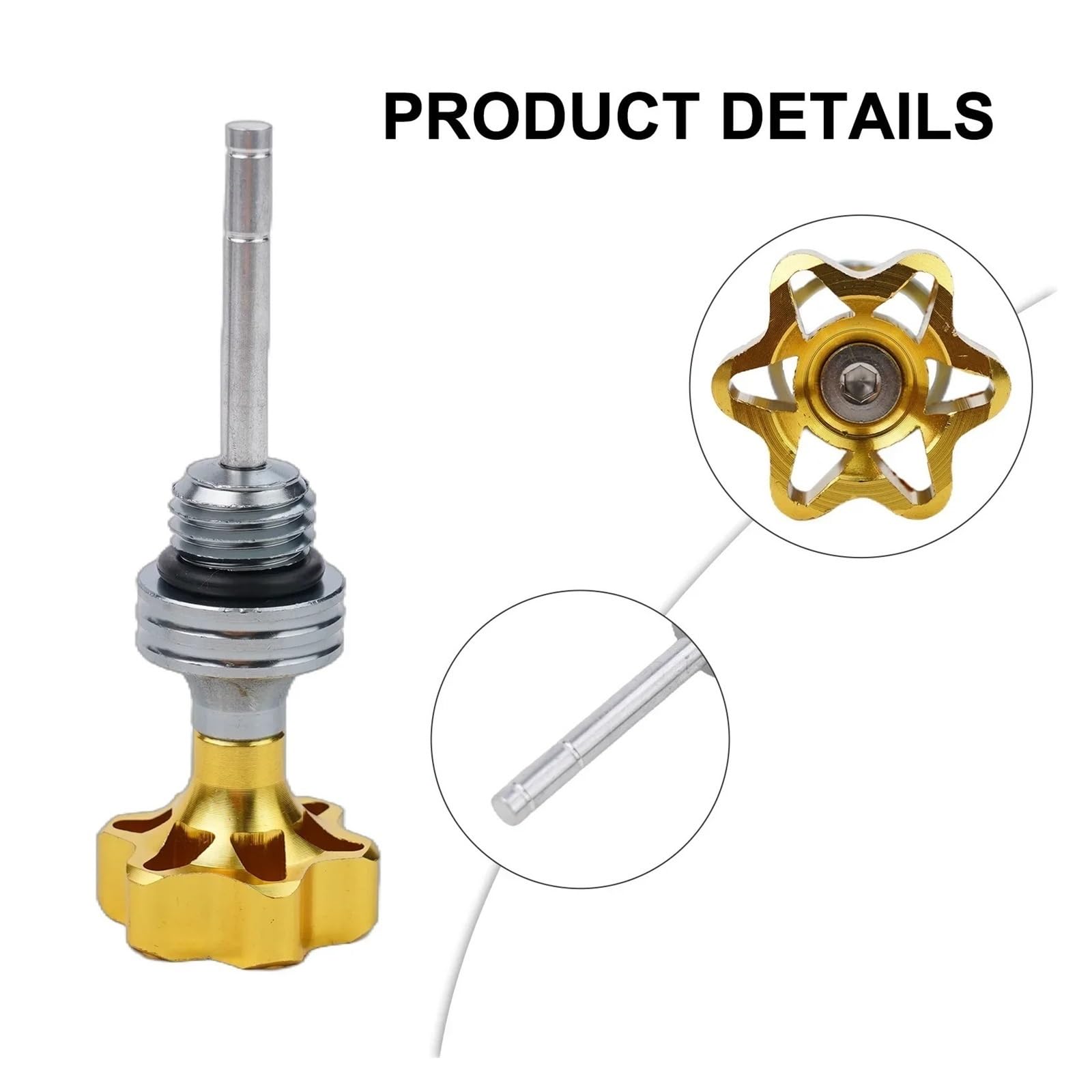 AZSUL Temperaturanzeige Roller Motorrad Zubehör Modifikation Teile Ölmessstab Motor Ölmessstab SteckerMotor Ölstandsanzeige von AZSUL