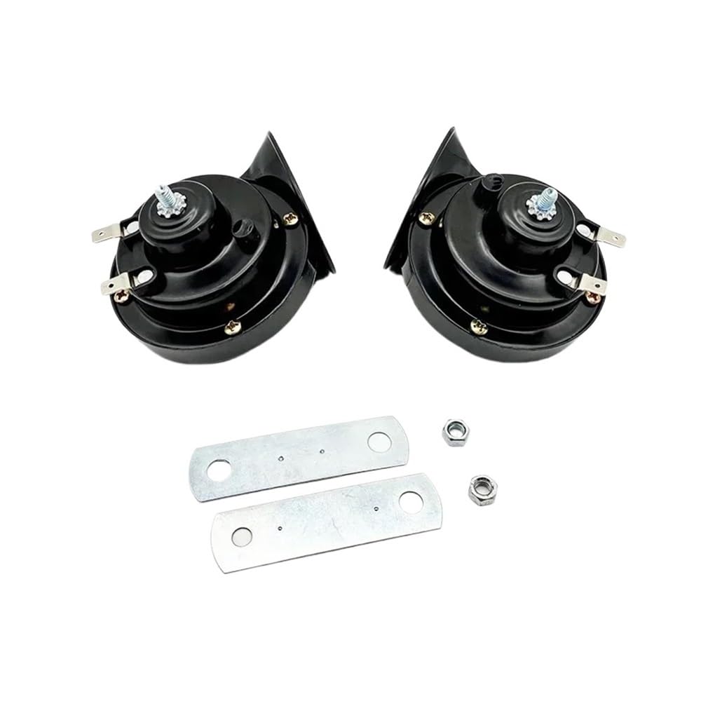 AZSUL Tiefton Horn Für 12V Auto 120DB Horn Lautsprecher Für 24V LKW Trompete Für 12v Motorrad Horn Hohe Pfeife Hörner von AZSUL