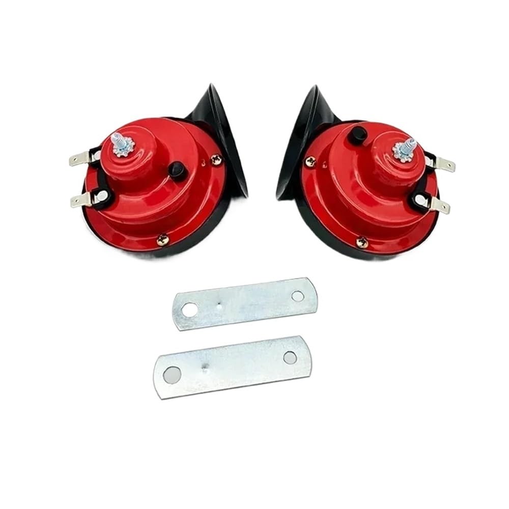 AZSUL Tiefton Horn Für 12V Auto 120DB Horn Lautsprecher Für 24V LKW Trompete Für 12v Motorrad Horn Hohe Pfeife Hörner von AZSUL