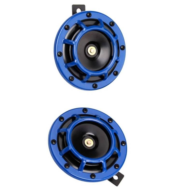 AZSUL Tiefton Horn Für 12V Für Motorrad Für Auto Laut Kompakte Ton Horn Auto Zubehör Disc 115DB Lauter Sound Horn Kit von AZSUL