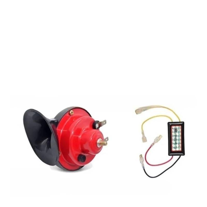 AZSUL Tiefton Horn Für 12V Für Motorräder Horn Auto Boot Automotive Lautsprecher Lauter Ton Horn Lautsprecher Mit Relais 410hz 510hz von AZSUL