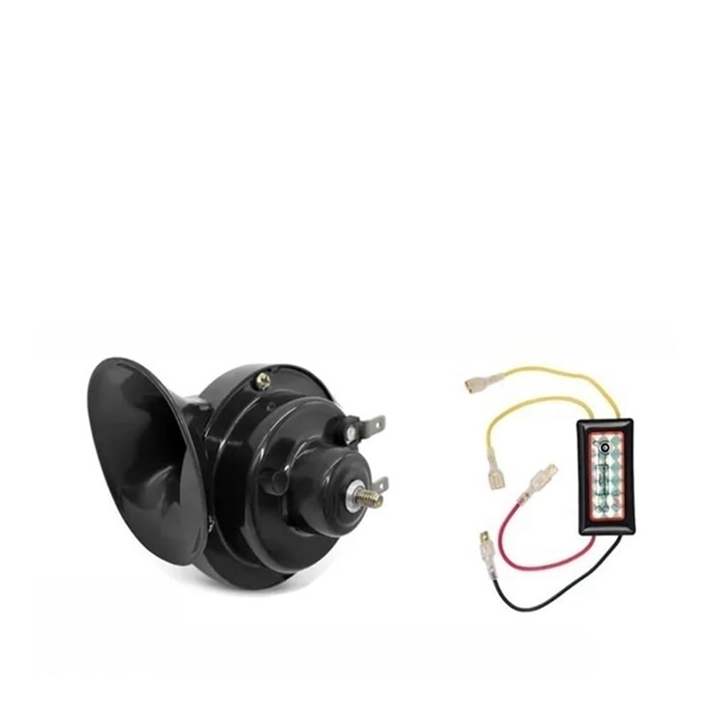 AZSUL Tiefton Horn Für 12V Für Motorräder Horn Auto Boot Automotive Lautsprecher Lauter Ton Horn Lautsprecher Mit Relais 410hz 510hz von AZSUL