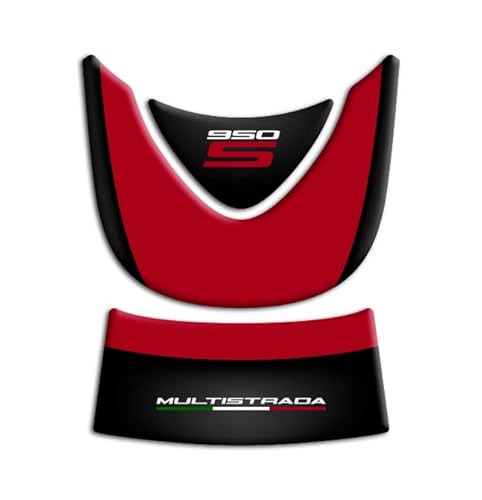 Tankpad aus Harz, 3D, kompatibel mit Ducati Multistrada 950S GP-781 (Rot) von AZgraphishop