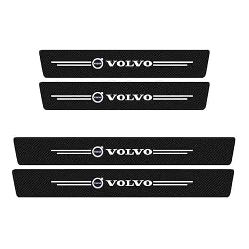 4 Stück Einstiegsleisten & Türschweller für Volvo EX30 2023-,Kohlefaser Türeinstiegsschutz Einstiegsleisten Schutz Auto Tür Schritt Schutz von AaYka