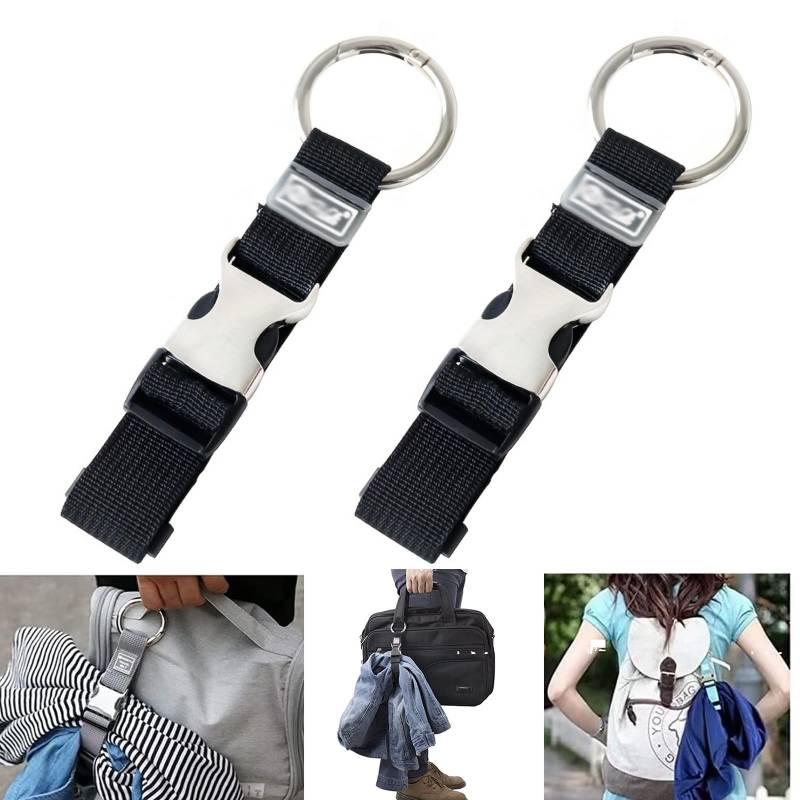 Aatpuss2 Pieces Luggage Strap Jacket Gripper, Add a Bag Luggage Strap, Add a Bag Gepäckgurte Jackengreif, Einstellbar Für Reisen Und Den Einsatz Im Freien von Aatpuss