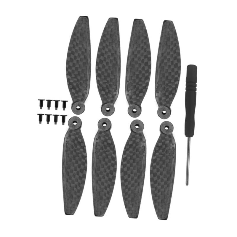 Abaodam 1 Satz Propeller Mini-drohne Flugzeugspielzeug Rc-hubschrauber Ferngesteuertes Flugzeug Ferngesteuerte Drohne Auto Rc-flugzeuge Ebene Fliegend Quad Renndrohne Kohlefaser Black von Abaodam