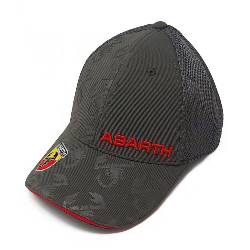 Abarth Visierkappe aus Mesh, Gebogen Graugrün von Abarth