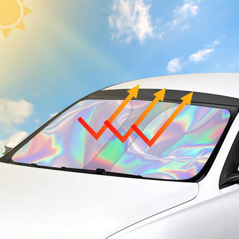 Abcsweet Auto Frontscheiben Sonnenschutz Für Wärmedämmung Auto Windschutzscheiben Sonnenschutz Kfz Sonnenblenden Faltbare Sonnenblenden von Abcsweet