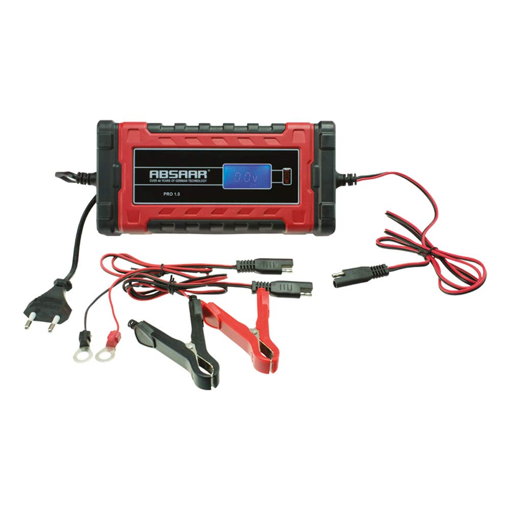 Absaar AB-PRO1 Batterieladegerät PRO1.0 1A 6/12V, Rot von Absaar