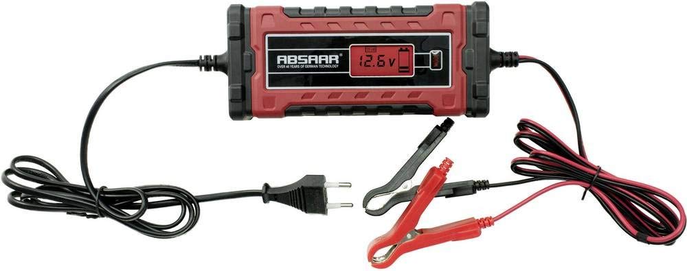 Absaar 158000 Batterieladegerät Evo 1.0 6/12V, Rot/Schwarz, 1A von Absaar