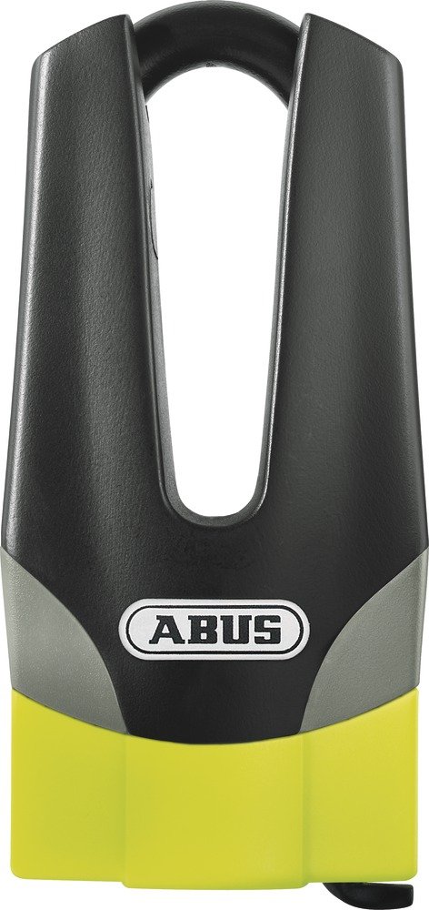 ABUS Bremsscheibenschloss Granit Quick 37/60 Maxi + Mini - Motorradschloss mit ABUS-Sicherheitslevel 15 - 11 mm starker Bügel - 70 mm Bügelhöhe, Gelb von ABUS