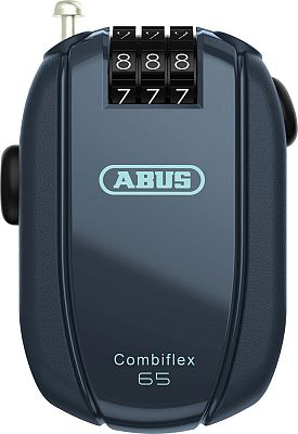 Abus Combiflex StopOver/Break/Rest/Trip, Kabelschloss - Dunkelblau - 65 cm von Abus