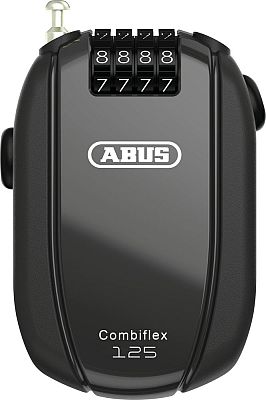 Abus Combiflex StopOver/Break/Rest/Trip, Kabelschloss - Schwarz - 125 cm von Abus