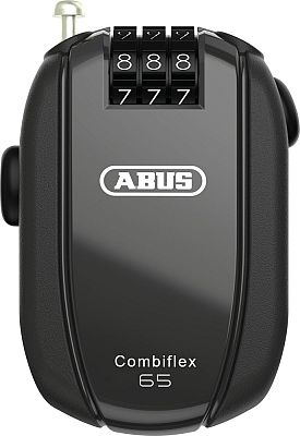 Abus Combiflex StopOver/Break/Rest/Trip, Kabelschloss - Schwarz - 65 cm von Abus