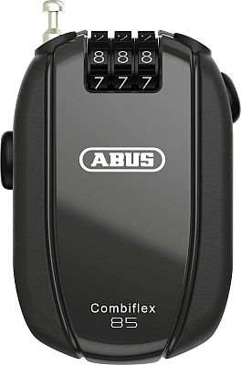 Abus Combiflex StopOver/Break/Rest/Trip, Kabelschloss - Schwarz - 85 cm von Abus