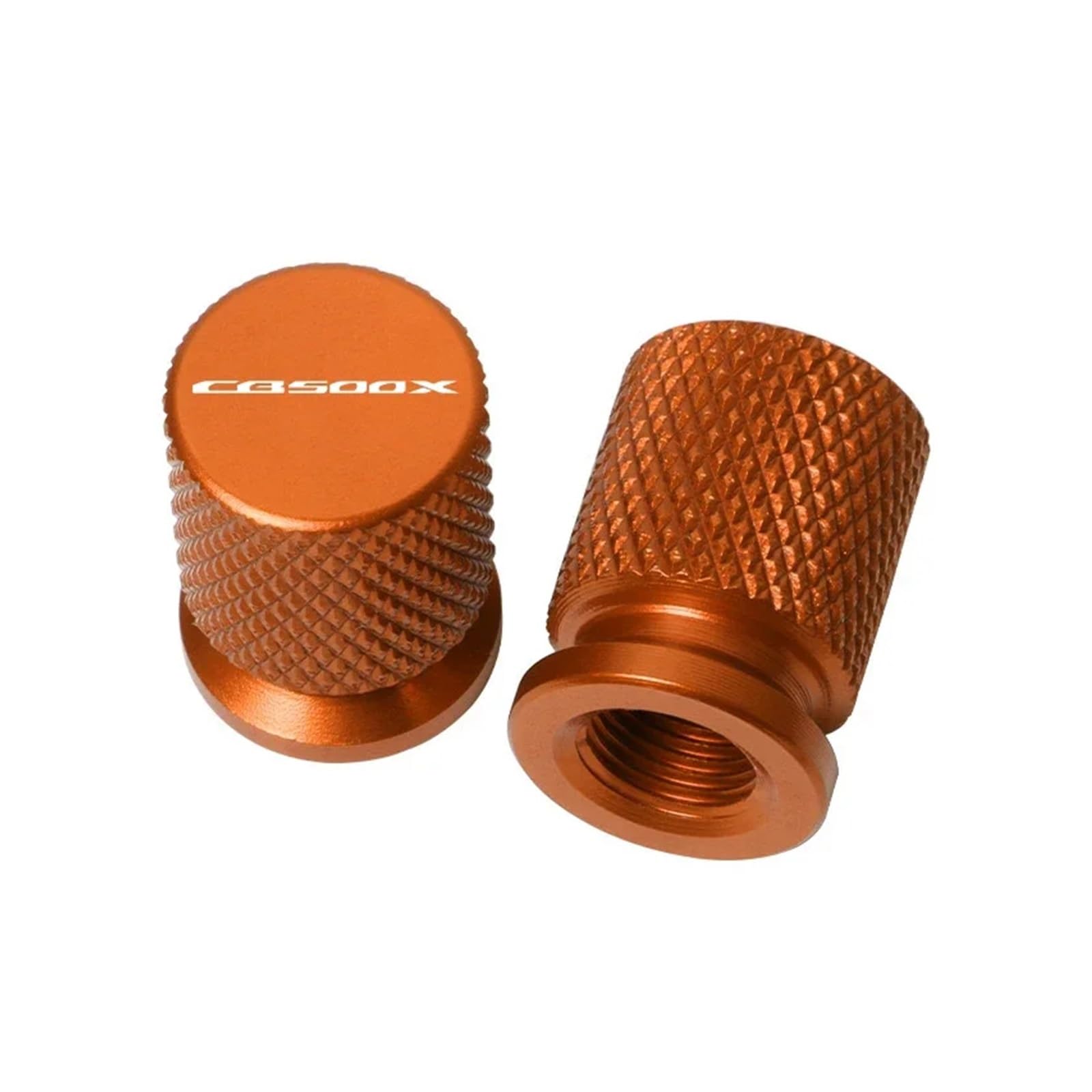 Motorrad-Ventilkern Für Hon@&da CB500X CB 500X CB500 X 2019-2024 Motorradzubehör CNC-Aluminium-Reifenventil-Luftanschlussschaft-Abdeckkappen(Orange) von AbyBasil