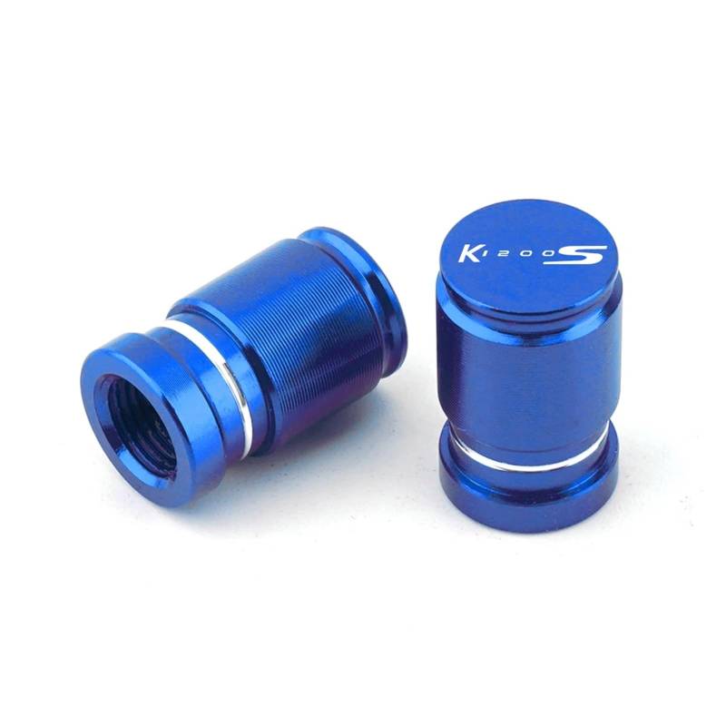 Motorrad-Ventilkern Für K1200S K1200 K 1200S 2003-2009 Motorrad CNC Zubehör Rad Reifen Ventil Kappen Stecker(Blue) von AbyBasil