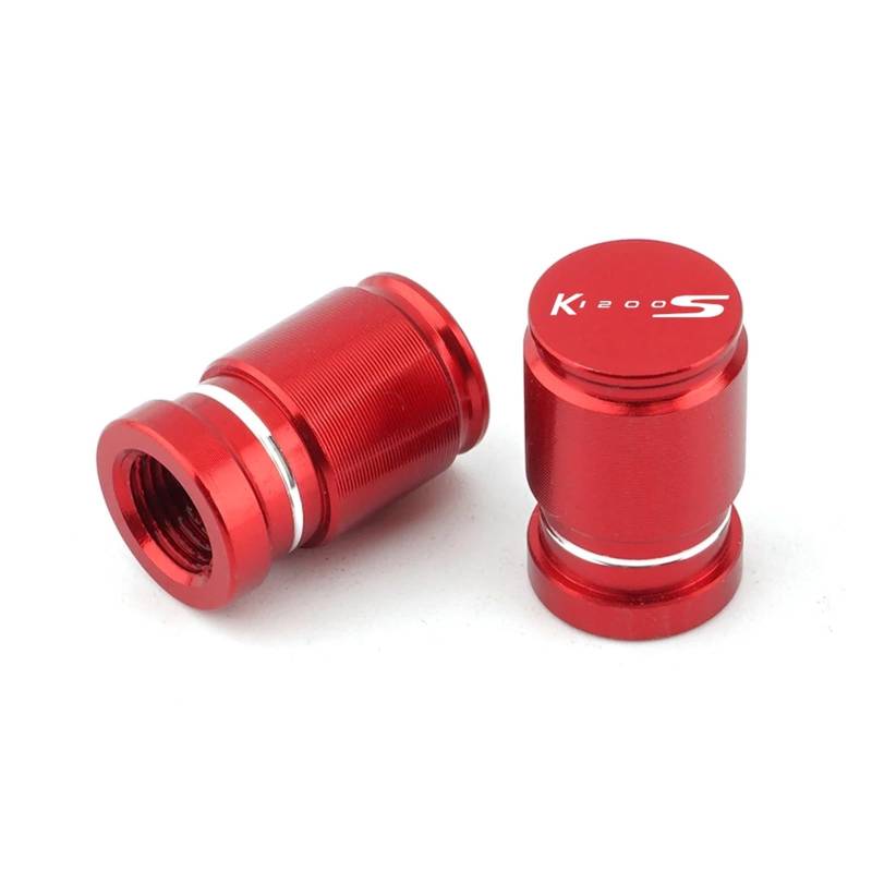 Motorrad-Ventilkern Für K1200S K1200 K 1200S 2003-2009 Motorrad CNC Zubehör Rad Reifen Ventil Kappen Stecker(Red) von AbyBasil