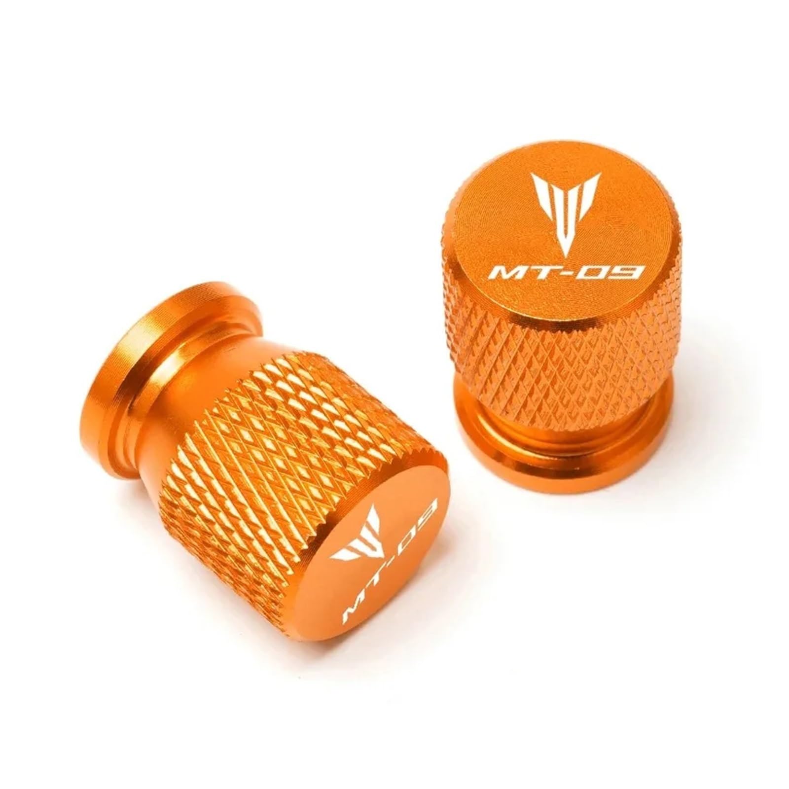 Motorrad-Ventilkern Für MT-09 MT09 Mt 09 2017 2018 2019 Motorrad CNC Rad Reifen Ventil Air Port Stem Caps Covers Zubehör(Orange) von AbyBasil