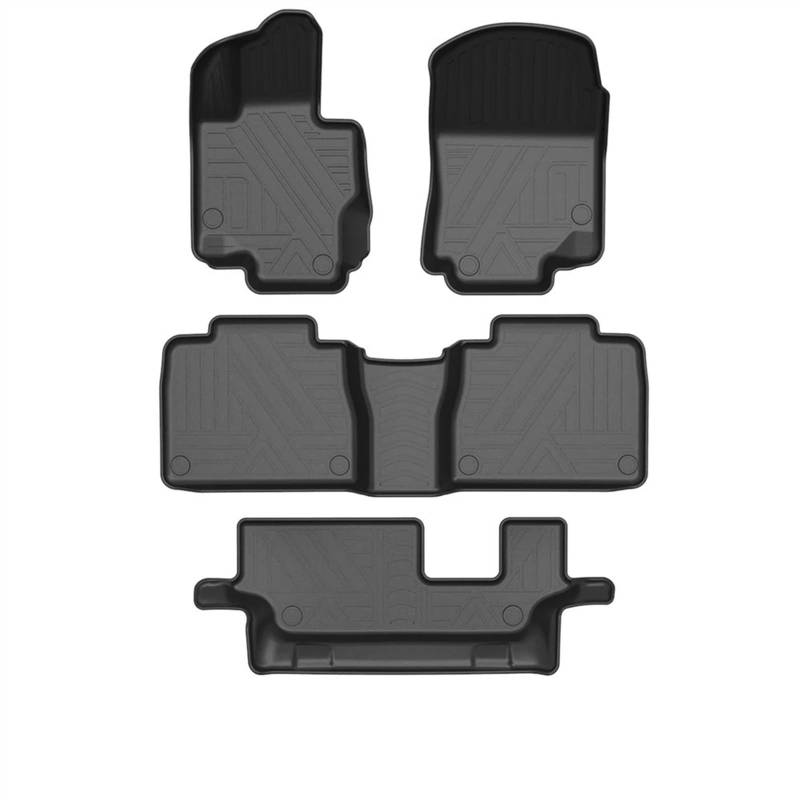 AcarKing Anti-Rutsch Matten Kompatibel Mit Benz Für GLE-Klasse 7-Sitze W167 2019–2022 LHD Teppiche Auto-Fußmatten Auto-Innenzubehör Teppiche Anti-Rutsch-Fußpolster(No Cup Holder) von AcarKing