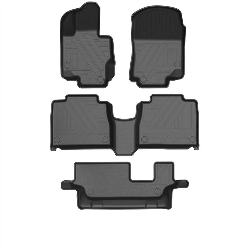 AcarKing Anti-Rutsch Matten Kompatibel Mit Benz Für GLE-Klasse 7-Sitze W167 2019–2022 LHD Teppiche Auto-Fußmatten Auto-Innenzubehör Teppiche Anti-Rutsch-Fußpolster(with Cup Holder) von AcarKing