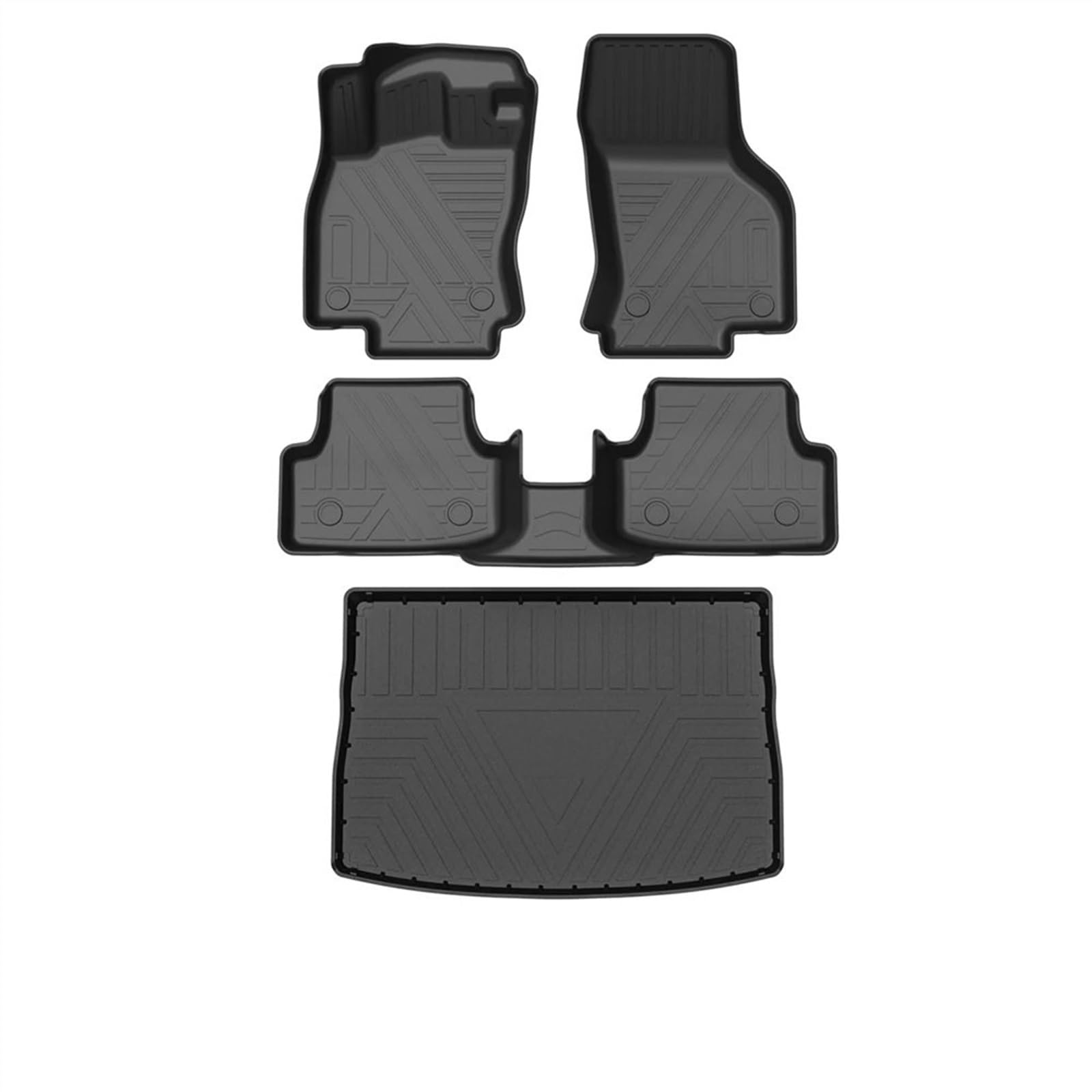 AcarKing Anti-Rutsch Matten Kompatibel Mit VW Für Golf Mk7 2012–2016 2017 2018 2019 LHD Automatten Taschen Boden Teppich Teppiche Innenzubehör Anti-Rutsch-Fußmatten von AcarKing