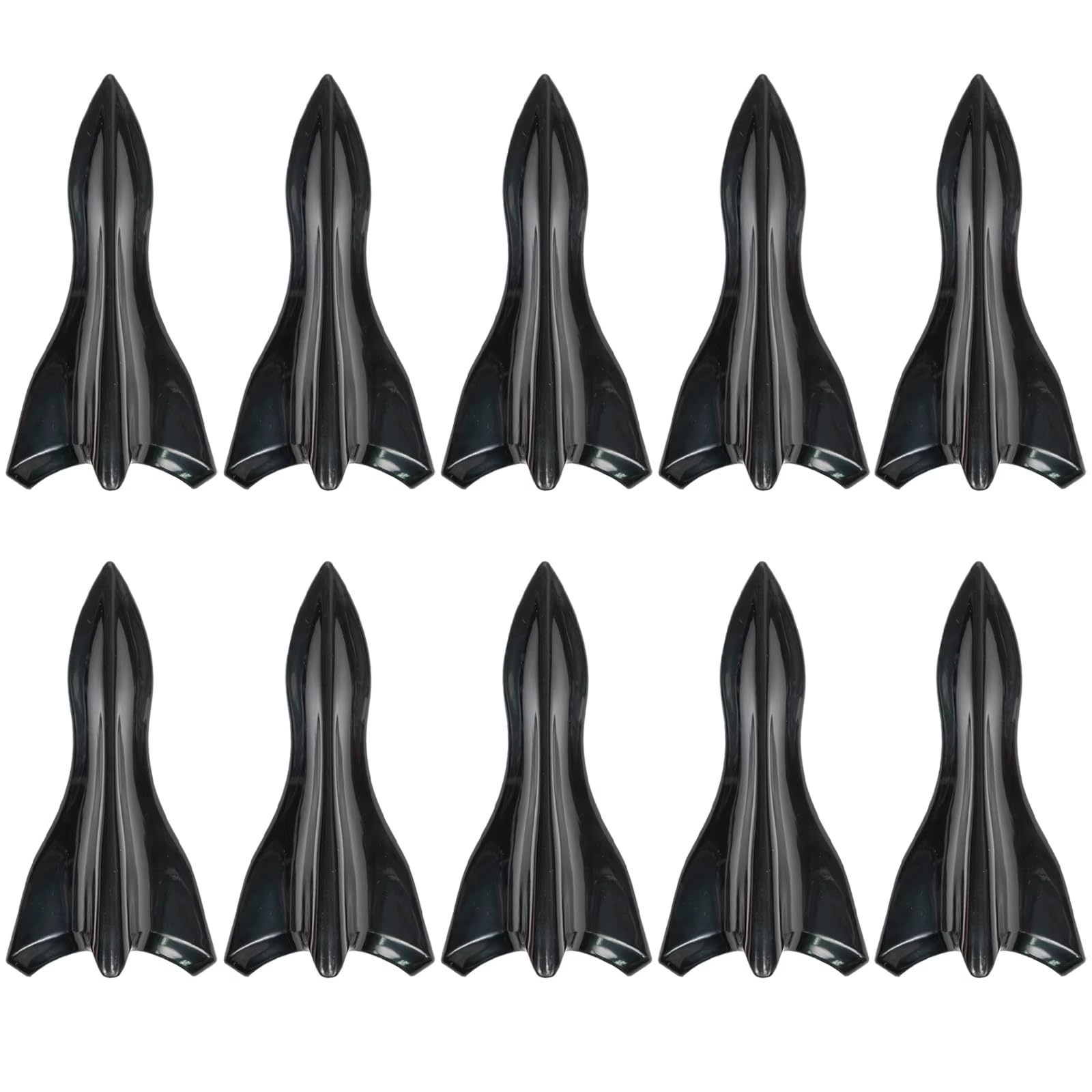 AcarKing Auto Heckspoiler Wing 10 Stücke Universal Auto Stamm Antenne Fit Shark Fin Diffusor Vortex Generator Für Flügel Dach Schwanz Spoiler Stoßstange Set Körper Kit Dekoration von AcarKing