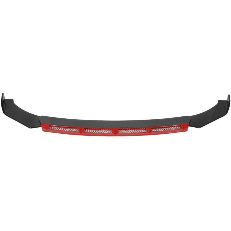 AcarKing Auto Heckspoiler Wing 3-teiliges Frontstoßstangen-Lippenkörper-Set Universal-Spoiler Für Flügel Auto-Modifikation Für Automobile Frontstoßstangen-Lippenkörper-Set Styling-Dekoration(Red) von AcarKing