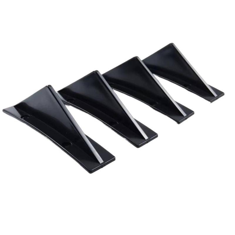 AcarKing Auto Heckspoiler Wing 4 Stück Auto-Heckstoßstange Lippendiffusor Splitter Spoiler Kratzschutz Fin-Zierkappen Universelles Außenzubehör(Set 5) von AcarKing