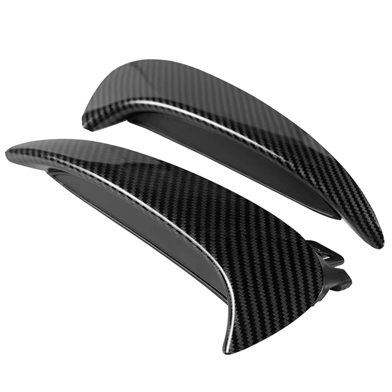 AcarKing Auto Heckspoiler Wing Kompatibel Mit Benz Für H247 GLA200 GLA220 GLA250 GLA35 GLA45S Für AMG 2020 2021 2022 2023 2024 Heckstoßstangenverkleidung Lip Spoiler Canards Fins(Carbon Fiber) von AcarKing