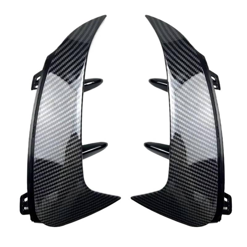 AcarKing Auto Heckspoiler Wing Kompatibel Mit Benz Für W177 A45 A35 A180 A200 A220 Für AMG Auto Heckstoßstange Spoiler Seite Canard Air Vent Cover Styling Dekoration(Carbon Fiber Black) von AcarKing