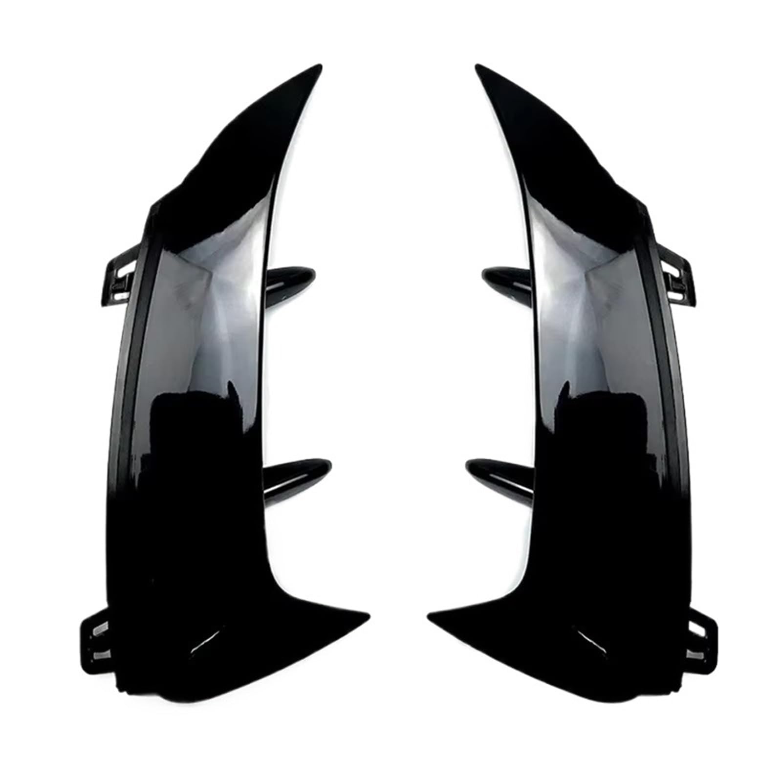 AcarKing Auto Heckspoiler Wing Kompatibel Mit Benz Für W177 A45 A35 A180 A200 A220 Für AMG Auto Heckstoßstange Spoiler Seite Canard Air Vent Cover Styling Dekoration(Gloss Black) von AcarKing