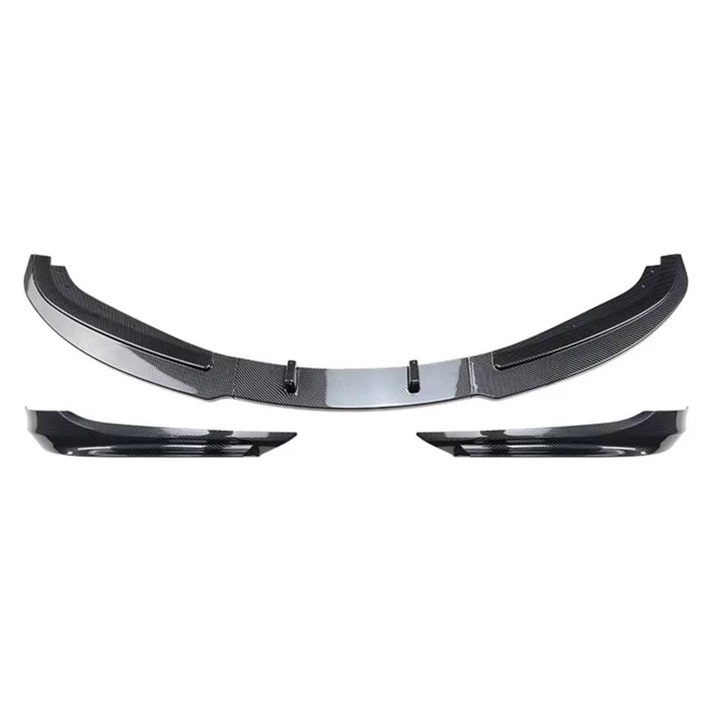 AcarKing Auto Heckspoiler Wing Kompatibel Mit Für E90 E91 LCI 320i 318i 320d 2009 2010 2011 2012 Frontstoßstange Unterer Splitter Kinnlippenspoiler Glänzend Schwarz Tuning-Dekoration(Carbon Black) von AcarKing