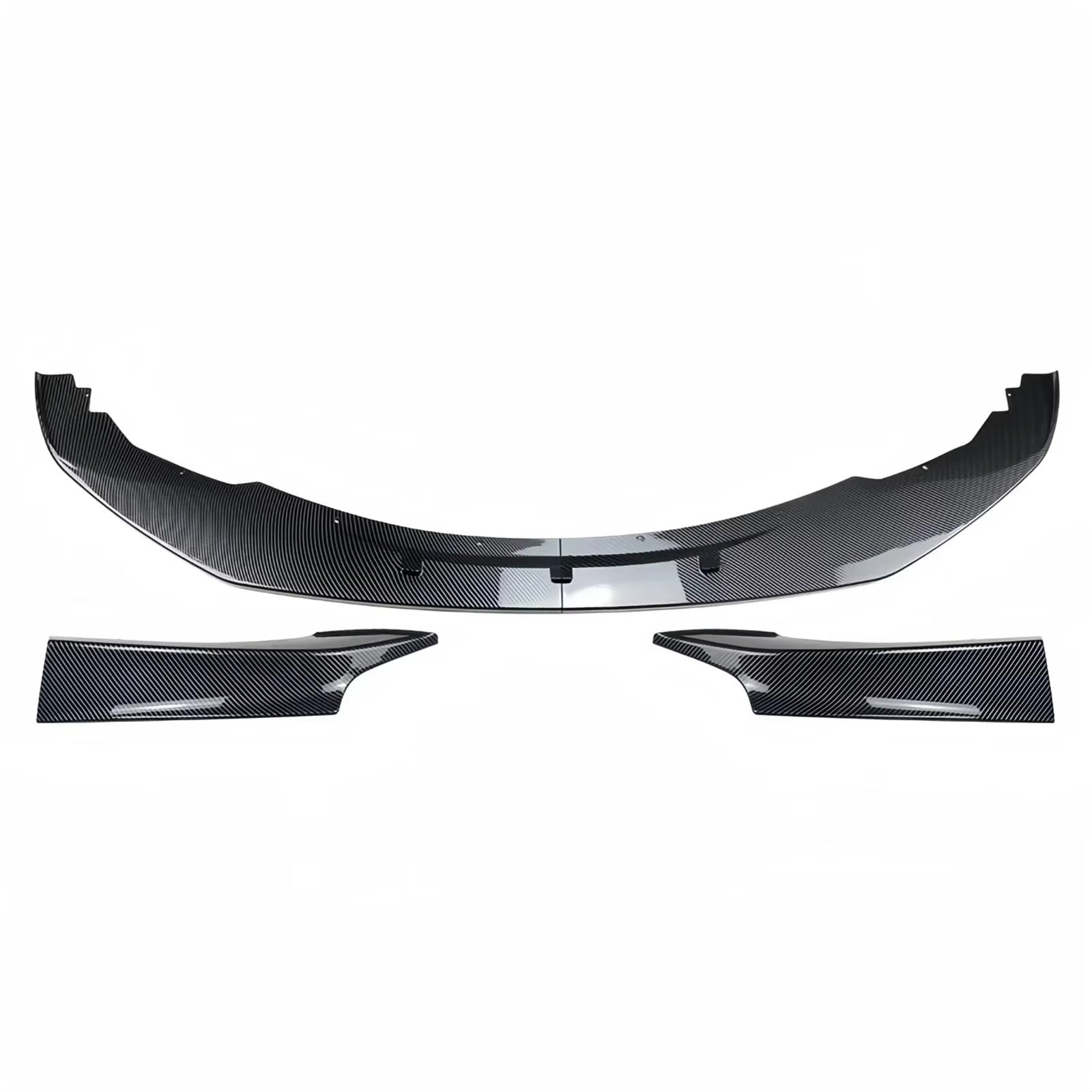 AcarKing Auto Heckspoiler Wing Kompatibel Mit Für F20 F21 2011 2012 2013 2014 Glänzendes Schwarz Auto-Frontstoßstange Splitterlippe Außen-Tuning-Zubehör(Carbon Look Set) von AcarKing