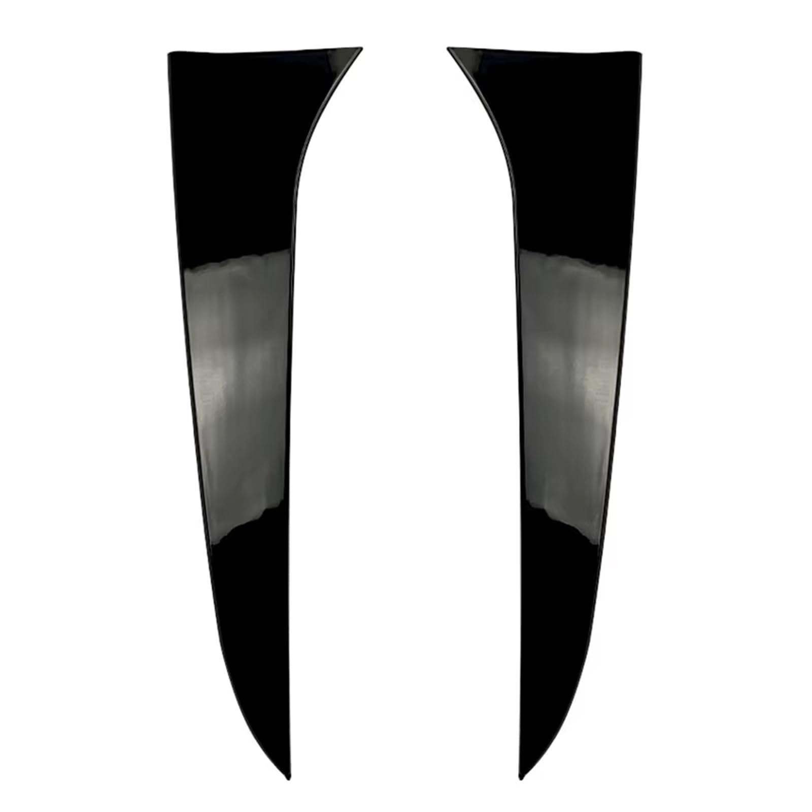 AcarKing Auto Heckspoiler Wing Kompatibel Mit Für X1 E84 2009 2010 2011 2012 2013 2014 2015 Heckscheiben-Seitenspoiler Glänzender Schwarzer Seitenspoiler Canard Canards Splitter von AcarKing