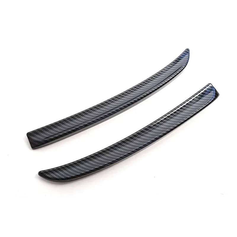 AcarKing Auto Heckspoiler Wing Kompatibel Mit Mini Für Cooper F56 F55 2014 2015 2016 2017 2018 2019 2020 2021 2022 2023 2024 2 Schwarze Heckspoiler-Verlängerungslippenflossen(Carbon Fiber) von AcarKing