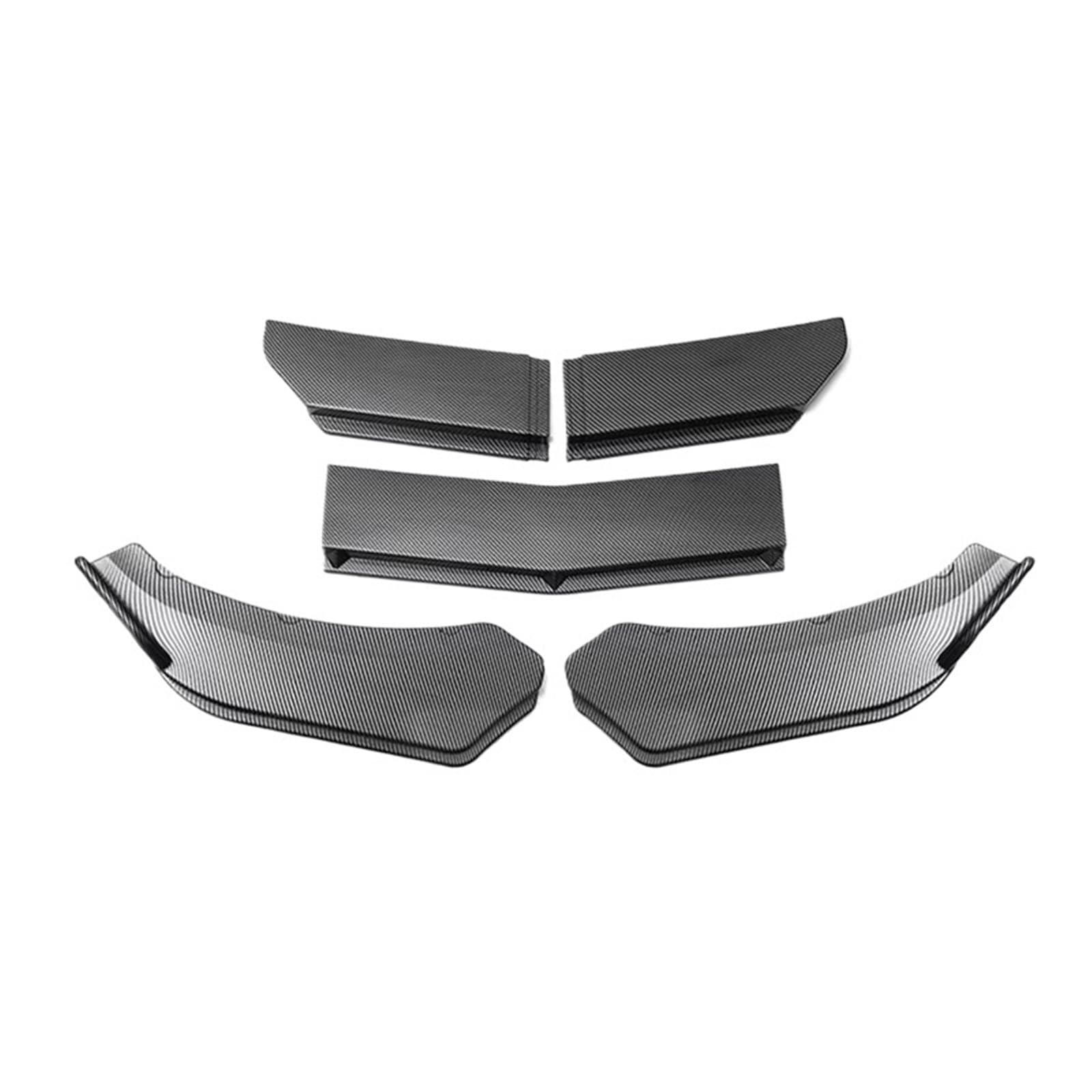 AcarKing Auto Heckspoiler Wing Kompatibel Mit Tesla 4/5PCS Auto Vordere Stoßstange Lip Body Kit Spoiler Splitter Carbon Fiber Bumper Canard Lip Splitter(Type 6) von AcarKing