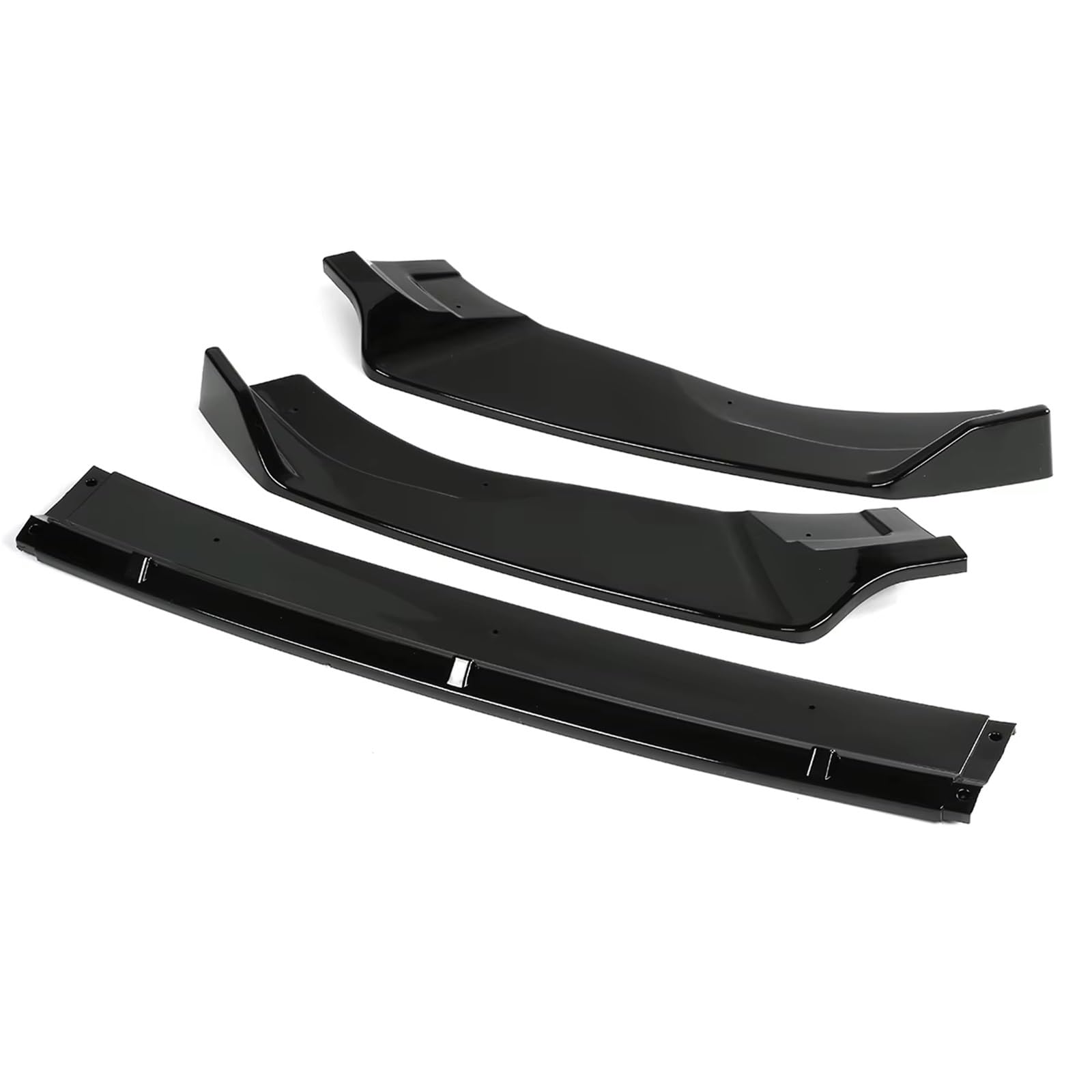 AcarKing Auto Heckspoiler Wing Kompatibel Mit Vw Für Golf MK7 Für GTI 2014 2015 2016 2017 2018 2019 Glänzend Schwarz Frontstoßstange Lip Spoiler Cover Trim von AcarKing