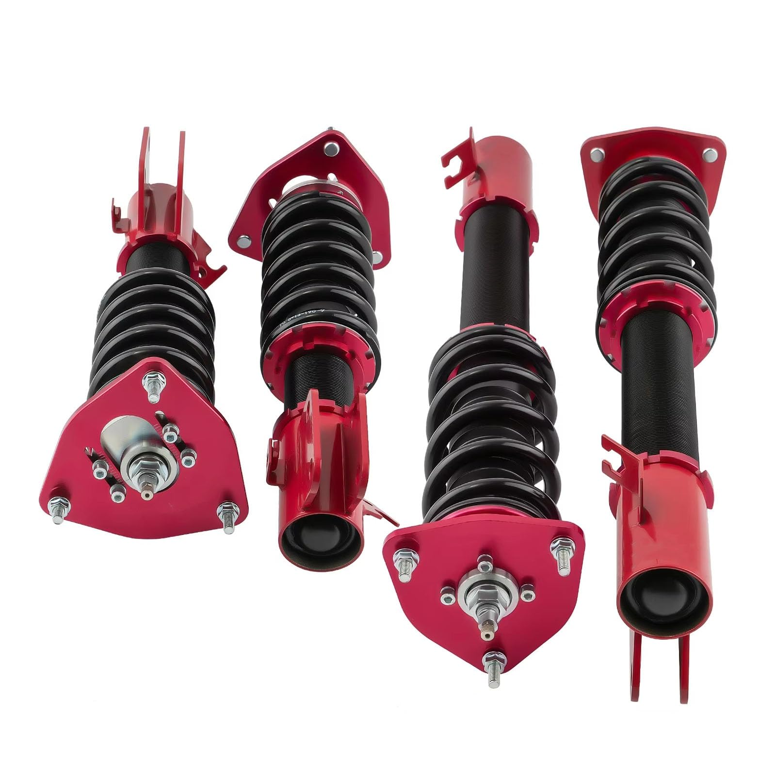 AcarKing Gewindefahrwerk Set Kompatibel Mit Subaru Für Impreza Für WRX GDA GD9 GGA 2000–2007, Verstellbare Federbeine, Stoßdämpfer, Stoßdämpfer, Tieferlegungssatz(Red) von AcarKing