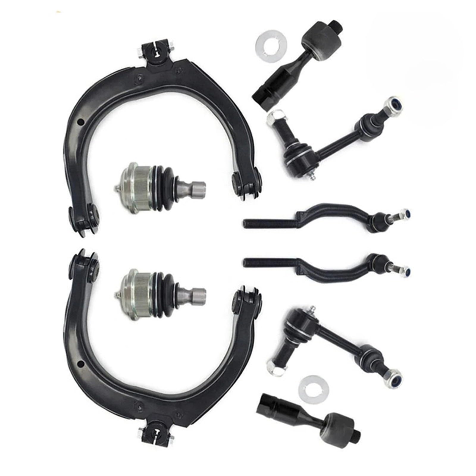 AcarKing Kompatibel Mit Chevrolet Für Trailblazer 2004 2005 2006 2007 10-teiliges Auto-Frontoberlenker-Kugelgelenke Sway Bar End Link Set K640294 K640293 EV80965 Querlenker von AcarKing