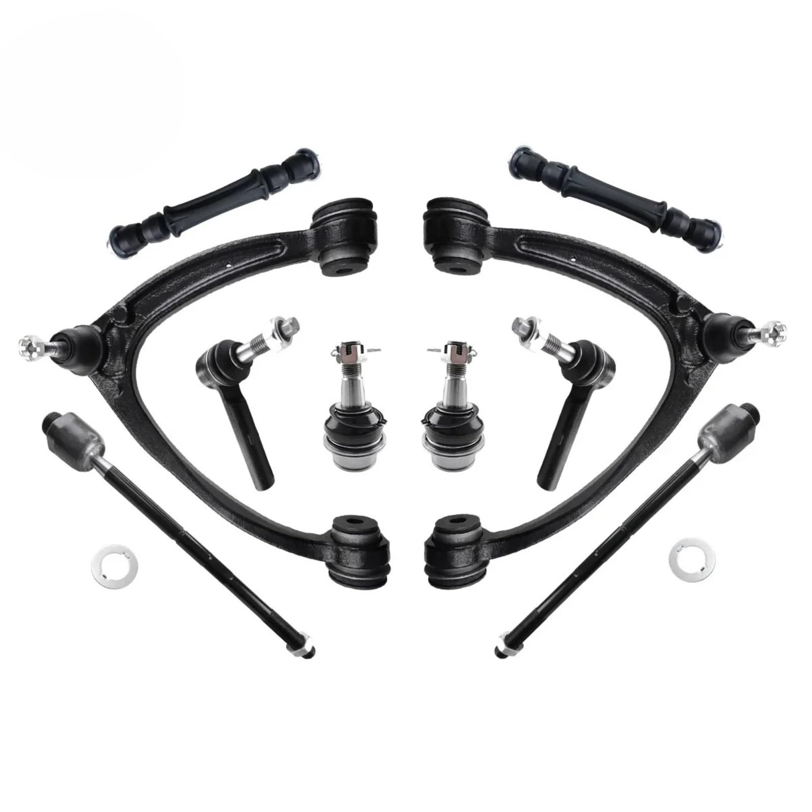 AcarKing Kompatibel Mit GMC Für Sierra 1500 2008–2013 Für Yukon 2007–2014 OEM: K80669 K80670 Auto-Front-Oberlenker-Stabilisator-Verbindungs-Spurstangen-Kit Querlenker von AcarKing