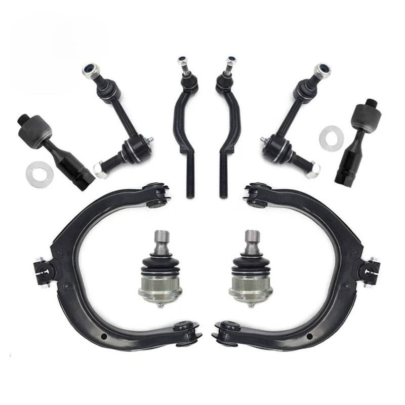 AcarKing Kompatibel Mit Oldsmobile Für Bravada 2004 OEM: K640294 K640293 EV80965 10-teiliges Auto-Vorderoberlenker-Kugelgelenke Stabilisator-Endverbindungsset Querlenker von AcarKing