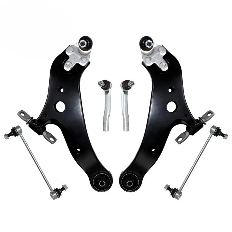 AcarKing Kompatibel Mit Toyota Für Highlander 2008-2018 Für Venza 2009-2016 6 Stück Auto Front Lower Arm Kugelgelenk Spurstange K622945 K622944 Querlenker von AcarKing