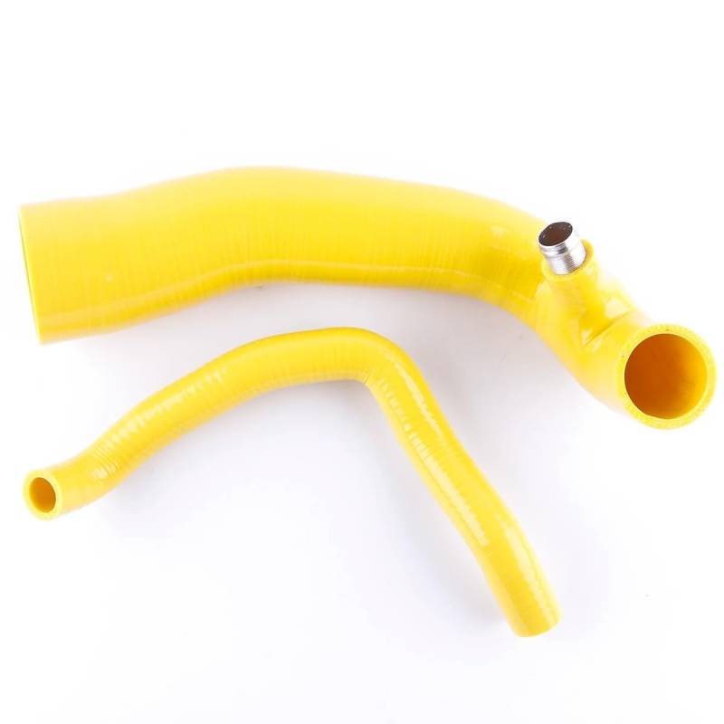 AcarKing Kühlmittelschläuche Kompatibel Mit Mini Für Cooper Für S R55 R56 R57 2007 2008 2009 2010 Auto Silikon Lufteinlass Einlass Schlauch Rohr Rohr Kit(Yellow) von AcarKing