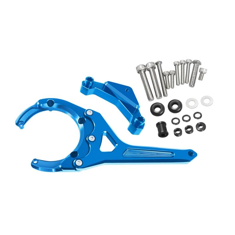 AcarKing Lenkungsdämpferstabilisator Kompatibel Mit Suzuki Für GSXS1000 Für GSX-S1000F 2016-2021 Motorrad-Lenkungsdämpfer-Stabilisatorhalterung Unterstützung Mount Kit Zubehör(Blue,A) von AcarKing