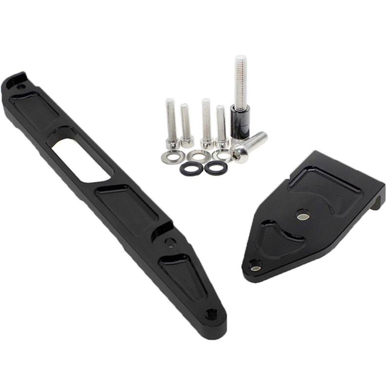 AcarKing Lenkungsdämpferstabilisator Kompatibel Mit Yamaha Für XJR1300 2002-2015 Aluminium-Lenkungsdämpfer Motorräder Stabilisieren Dämpfer Halterung Moto Lenkungsdämpfer Stoßdämpfer(Black,A) von AcarKing