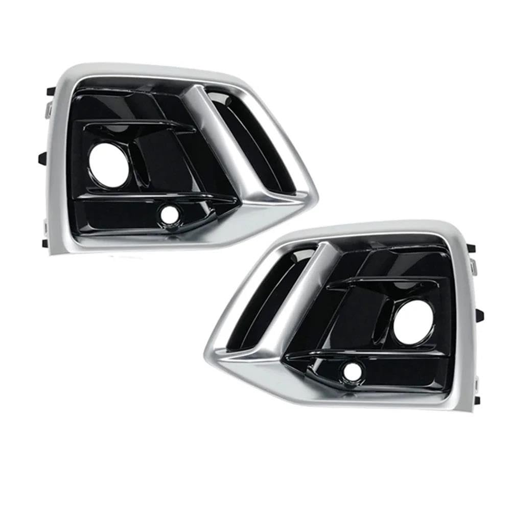 AcarKing Nebelscheinwerfer-Gitter Kompatibel Mit Für Q5 2021 2022 2023 Auto-Nebelscheinwerfer-Lampe Kühlergrill Nebelscheinwerfergrills Autozubehör(Chrome,1pair) von AcarKing