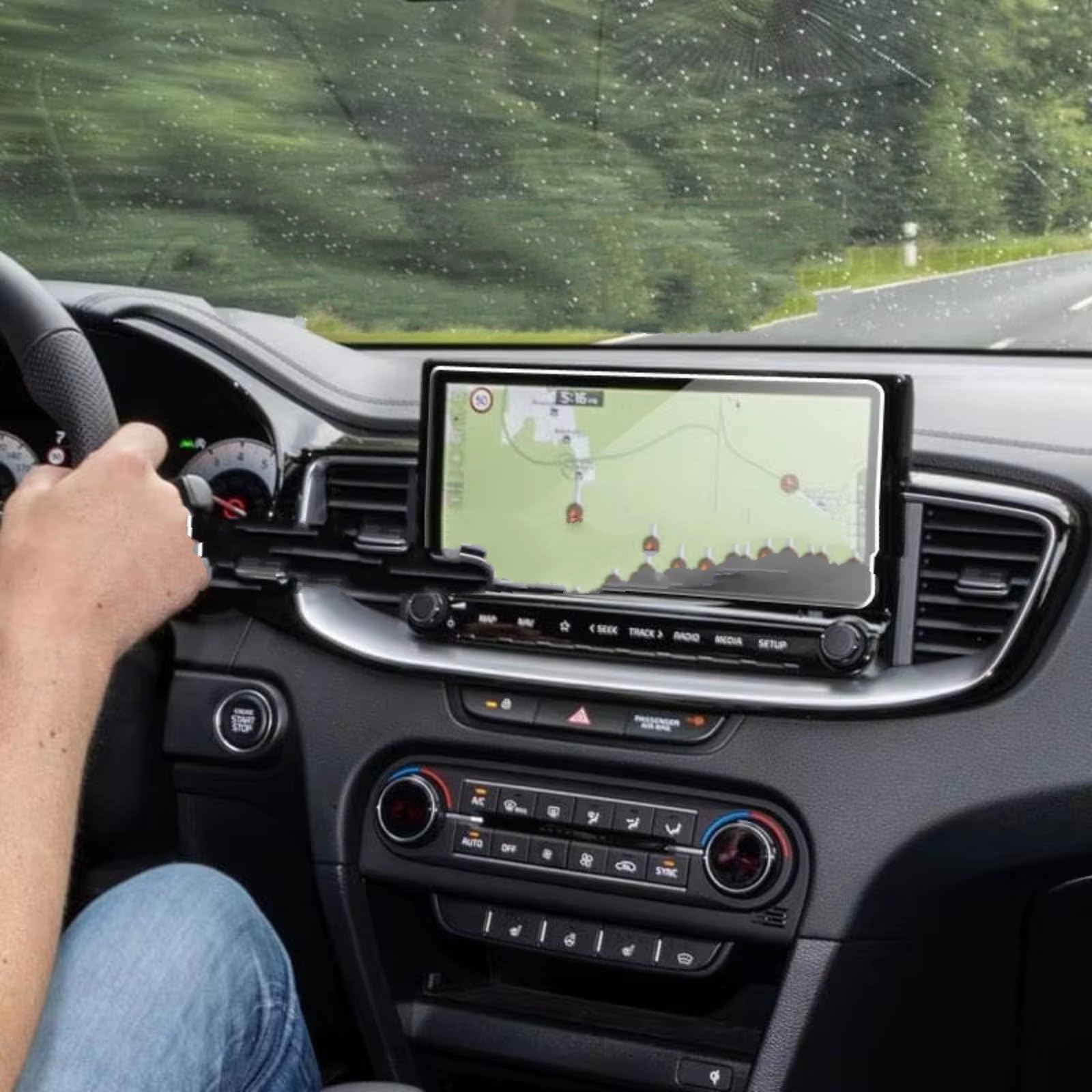 AcarKing Schutzfilm Kompatibel Mit Kia Für Proceed 2021, 1 Stück Gehärtetes Glas, Display-Schutzfolie, Aufkleber, Auto-Navigation-Zubehör von AcarKing