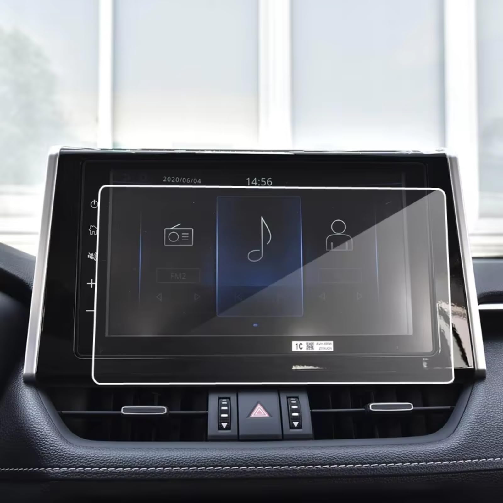 AcarKing Schutzfilm Kompatibel Mit Toyota Für Rav4 2019 2020, 1 Stück, GPS-Navigation, Gehärtetes Glas, Displayschutzfolie, Autosteuerung, Displayschutzfolie(A Clear) von AcarKing