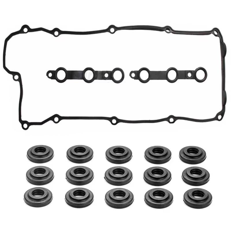 AcarKing Zylinderkopfdichtungen Kompatibel Mit Für E36 323i 2,5 Für M52B25 256S3 1995 1996 1997 1998 OEM:11120034108 11129070532 11121437395 Ventildeckel Dichtung Set von AcarKing